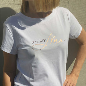 T-Shirt "it´s just me" weiß