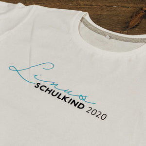T-Shirt "Schulkind 2023" personalisiert