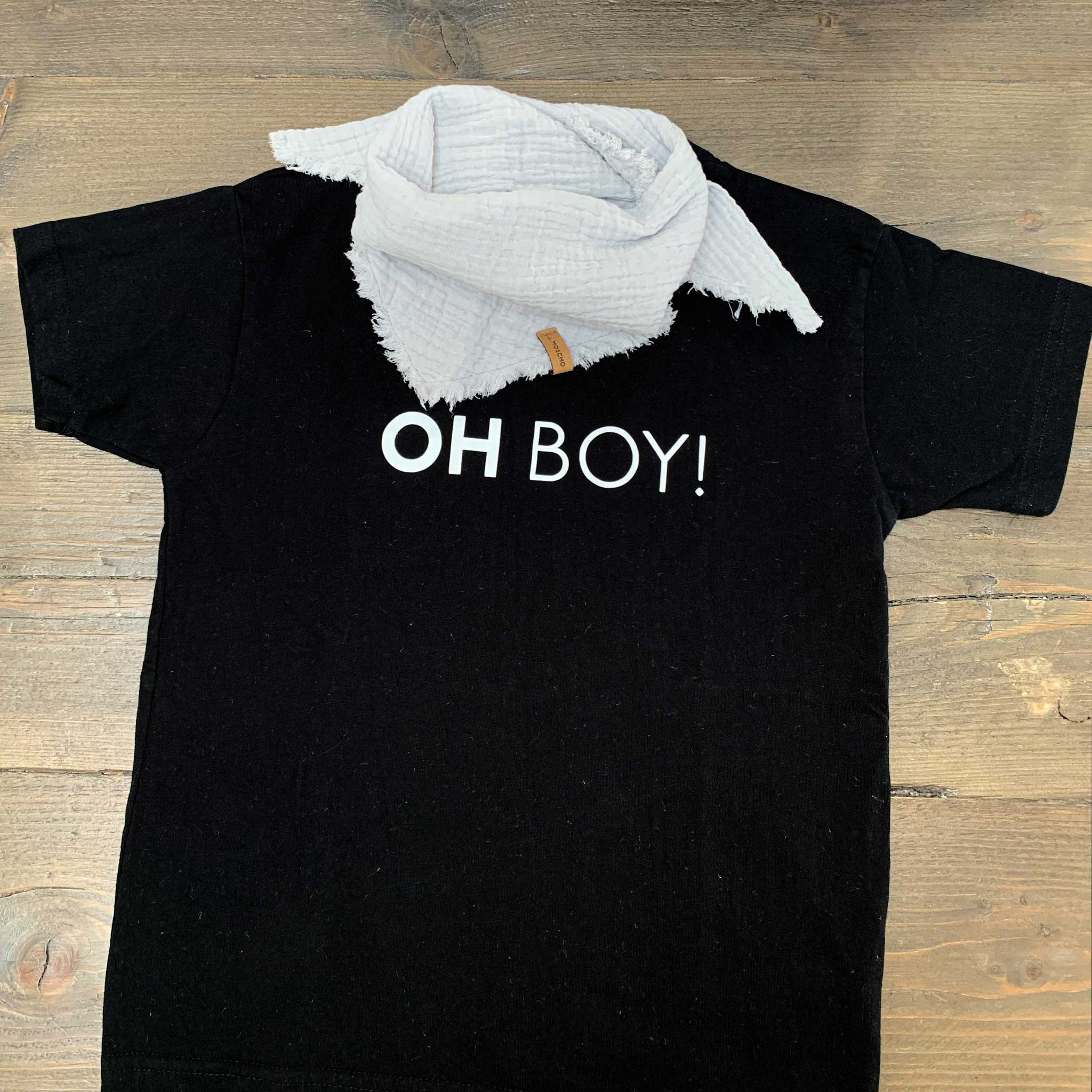 T-Shirt "Oh Boy" schwarz
